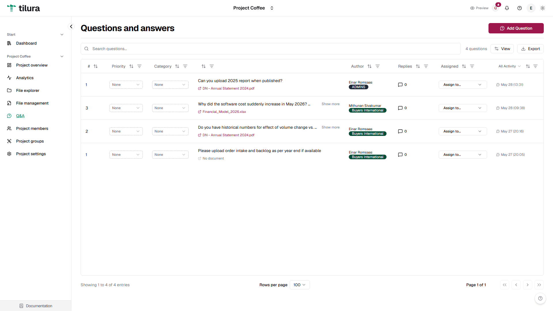 In-file annotations and Q&A